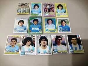 Lotto 13 figurine Diego Armando Maradona album calciatori adesive - Foto 1 di 4