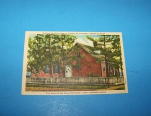 Home of "Alice of Old Vincennes" Vincennes, Indiana Vintage Postcard - Picture 1 of 2