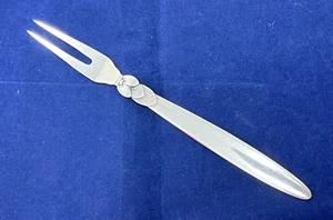 Georg Jensen 'CACTUS' Sterling Silver 6-1/8" Pickle / Olive Fork - Picture 1 of 6