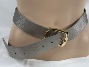 Cinturón de peltre de textura brillante textura International Concepts para mujer nuevo con etiquetas - Imagen 1 de 6