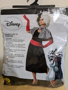 Rubies Official Disney Cruella De Vil Ladies Fancy Dress Costume Small UK 8-10 - Picture 1 of 5