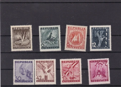 AUSTRIA - 1946 - SET - Exhibition "NIEMALS VERGESSEN" - Never Forget - MINT/NH Cover