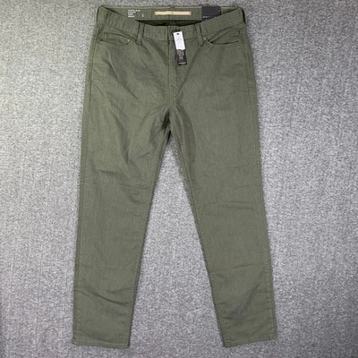 Pantalones de mezclilla de viaje Banana Republic para hombre 34x31 verde calce ajustado lavados NUEVO Foto 1 de 4