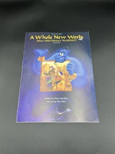A Whole New World, Walt Disney Aladdin Piano music vg used condition - Picture 1 of 4