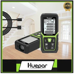 Laser Distance 50M Range Finder Measure meter Tool with Li-ion Battery Huepar - Picture 1 of 6