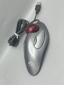 Logitech Trackman Marble USB Mouse T-BC21 Trackball 810-000767 - Picture 1 of 4