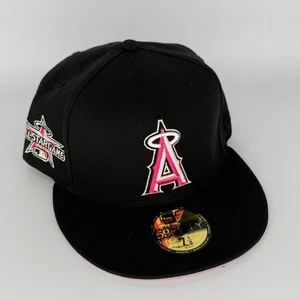 Black Pink Anaheim Los Angeles Angels 2010 All Star Game New Era Fitted Hat Cap - Picture 1 of 21