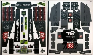 LEGO STICKER SHEET #1+2 ONLY 42156 PEUGEOT LE MANS HYBRID HYPERCAR from set New - Picture 1 of 1