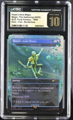 Hope's Aero Magic Cyclonic Rift CGC Pristine 10 Foil Hope Estheim Final Fantasy - Image 1 of 2