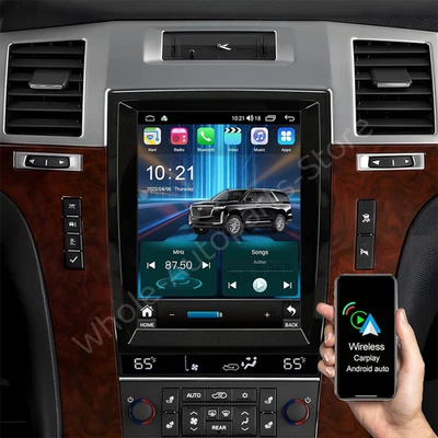 9.7" For Cadillac Escalade 2007-2014 Android 14.0 Apple Carplay Stereo Radio GPS - Image 1 of 4