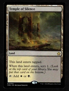 1 x Temple of Silence-Magic the Gathering-MTG-Foundations-Near Mint-rare - Picture 1 of 1