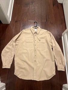 Camicia Carhartt vintage uomo 2XL robusta abbigliamento outdoor USA abbottonata L/S S09 BAGNATA - Foto 1 di 9