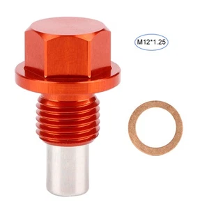 M12 X 1.25 Magnetic Oil Drain Plug Screw Aluminium Alloy Modification - Picture 1 of 10