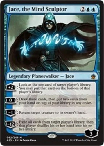 MTG Jace, the Mind Sculptor, Light Play, English Masters 25 - Image 1 of 1