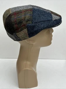 Gorra plana Glen Appin Harris Tweed Lana Patchwork Country M. - Imagen 1 de 12