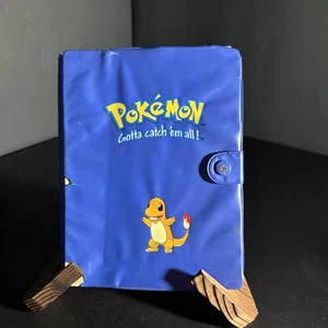 Carpeta de 4 bolsillos vintage Pokemon 1999 Charmander libro Nintendo - Imagen 1 de 11