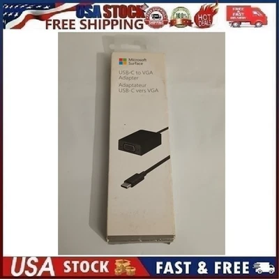 GENUINE Microsoft 1858 USB-C to VGA Adapter Cable for Surface Book 2 HFT-00001 - Image 1 of 4