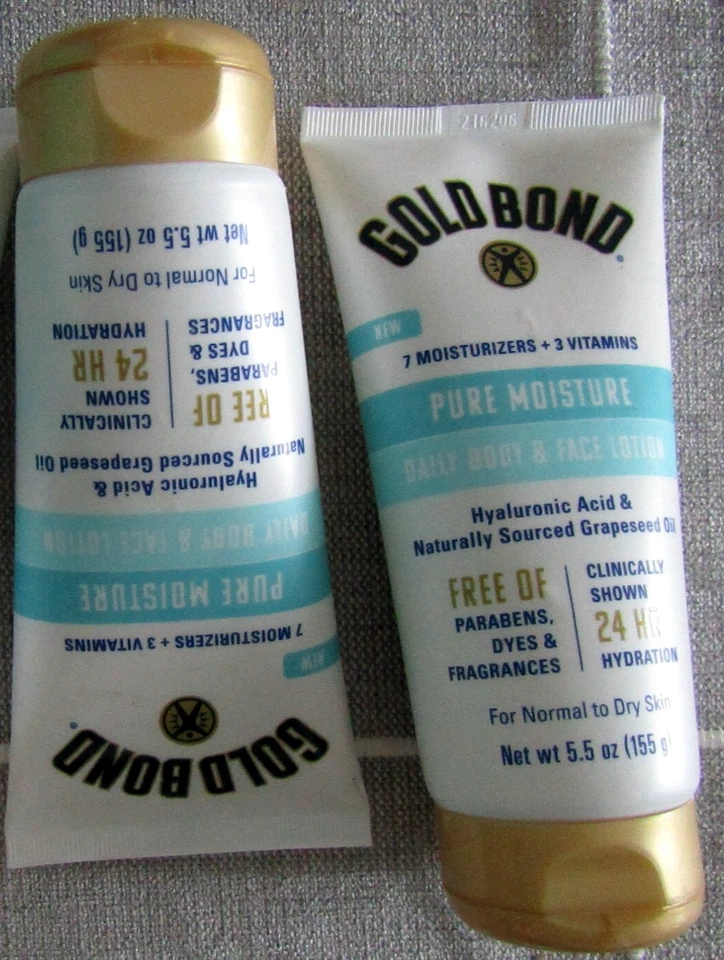 PACK de 2 lociones hidratantes puras Gold Bond de 5,5 oz ultraligeras diarias para cuerpo y rostro Foto 1 de 1