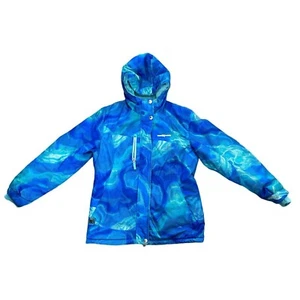 ZERO XPOSURE GIRL'S BLUE-SKY SNOWBOARD SKI JACKET WITH EAR WARMER SZ 14/16 NWOT - Picture 1 of 12