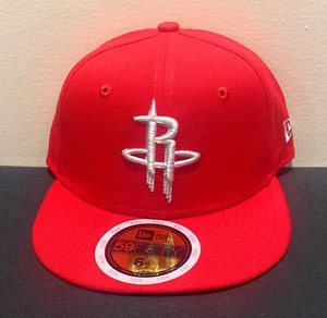Houston Rockets Kids New Era NBA 59Fifty Fitted Cap Color: Red / Size: 6 1/2 New - Picture 1 of 7