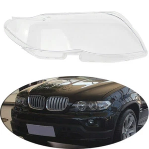 Car Left Side Front Headlight Lens Cover For 2004-2006 2005 BMW X5 E53 530i 544i - Picture 1 of 6