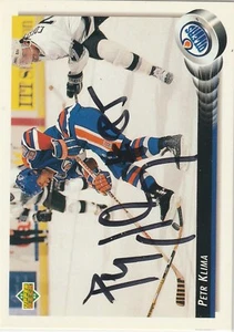 Petr Kilma signed 1992-93 Upper Deck card Edmonton Oilers autograph Red Wings - Picture 1 of 1