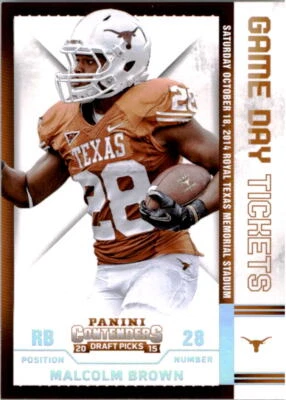 2015 Panini Contenders Draft Picks Game Day Tickets #83 Malcolm Brown  - Image 1 of 2