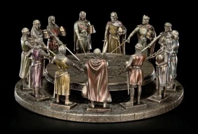 Figurine De La Table Ronde - Roi Arthur Avec 12 Chevaliers - Statue Veronese - Photo 1/4
