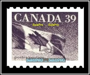 CANADA 1990 CANADIAN PARLIAMENT MAPLE FLAG MINT FV FACE 39 CENT MNH COIL STAMP - Picture 1 of 2