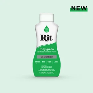 RIT All Purpose Liquid Fabric Dye 236ml (8 FL OZ) TRULY GREEN - Picture 1 of 1