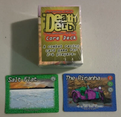Death Derby A Post-apocalyptic Card Game mark 1 sealed with one mark 1 promo - Image 1 of 4