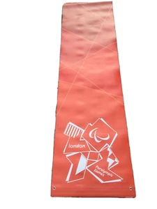 LONDON Paralympische Olympische Spiele 2012 Flagge Schild Banner 2,2 m Olympische Erinnerungsstücke rot - Bild 1 von 3