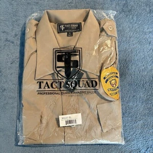 Tact Squad 8012N Polyester Kurzarm Uniform Hemd Gr. XL hellbraun neu Kostüm - Bild 1 von 9