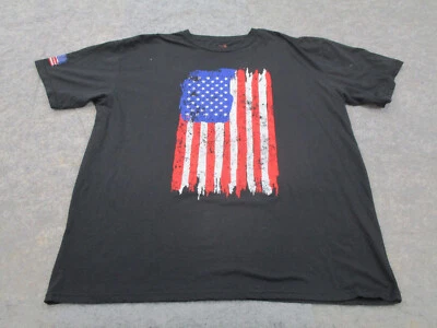 Рубашка мужская Rothco 3XL XXXL черная с флагом США футболка с коротким рукавом для взрослых Америка - Изображение 1 из 4