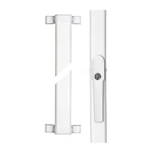 Abus Fenster-Stangenschloss FOS 550 weiß - 1 x FOS550 mit 0,75/0,75m Stangenset - Bild 1 von 4