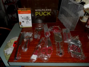 Wolfgang Puck Ultimate Kitchen Utensil Set Kit 11 Piece Wire Holding Basket NEW - Picture 1 of 11