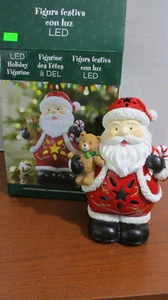 Costco~FIGURA DE SANTA CLAUS ILUMINADA LED~Blanco estable o colores cambiantes~~NUEVA - Imagen 1 de 8