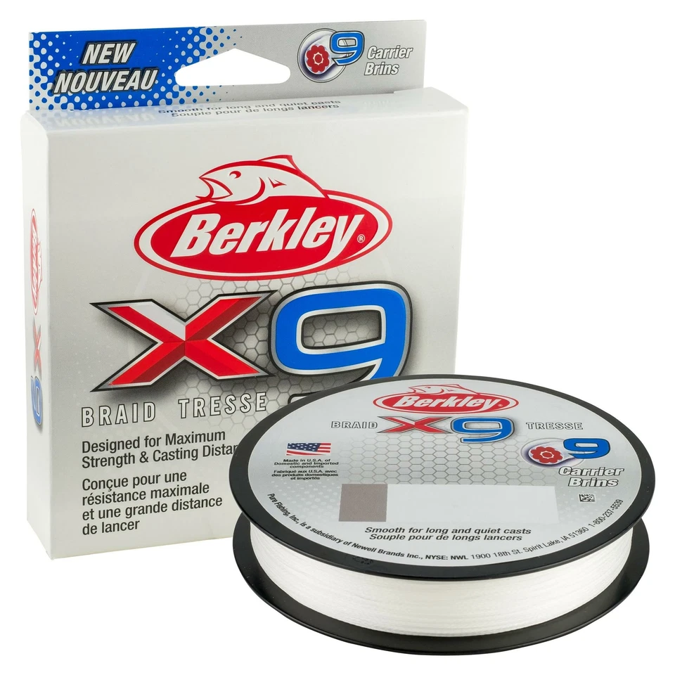 Berkley x9 Braided Fishing Line Premium Braid Select Spool Size Weight Color  - Image 1 of 3