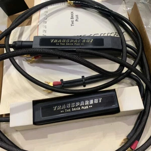 Transparent Audio Brick PLUS Speaker Cables 8' (2.4m) pair | Worldwide shipping - Picture 1 of 1
