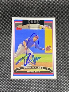 Todd Walker Chicago Cubs Team Set Signed Auto 2006 Topps Card #CHC9 ~ COA - Picture 1 of 3