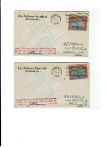 Pittsburgh PENNSYLVANIA 1930 Good Will Air Tour 2 Covers The Bellevue-Stratford - Picture 1 of 1