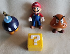 Lot of 4 Jakks World of Nintendo Super Mario Goomba Bob-Omb 2.5 Inch Figure