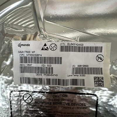 Qimonda GSA17500MP, MEMORY BUFFER FOR FULLY BUFFERED DIMMS, BGA655. - Image 1 of 2