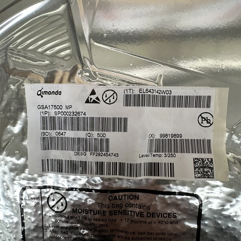 Qimonda GSA17500MP, MEMORY BUFFER FOR FULLY BUFFERED DIMMS, BGA655. - Image 1 of 2