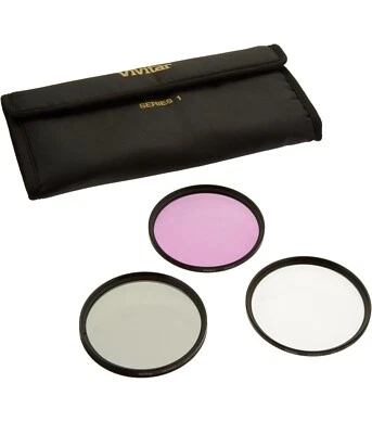 Vivitar 3-Piece Multi-Coated Glass Filter Kit (72mm UV/FLD/CPL) - Image 1 of 4