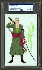 Christopher Sabat Signed Photo (PSA) Roronoa Zoro Voice One Piece Anime Actor - Picture 1 of 2