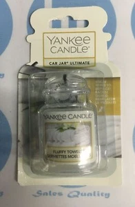 YANKEE CANDLE CAR JAR ULTIMATE FLUFFY TOWELS SERVITTES MMOELLEUSES - Foto 1 di 3