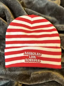 NEW Red White Striped Beanie ALF RARE - Picture 1 of 3