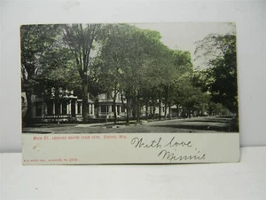 Postal vintage de 1907 UDB Main Street View Racine Wisconsin - P34 - Imagen 1 de 5