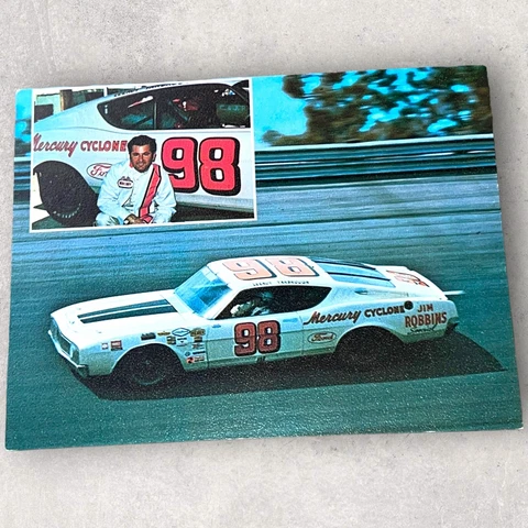 LeeRoy Yarborough #98 MERCURY CYCLONE GRAND NATIONAL VINTAGE NASCAR 5x7 postcard Cover